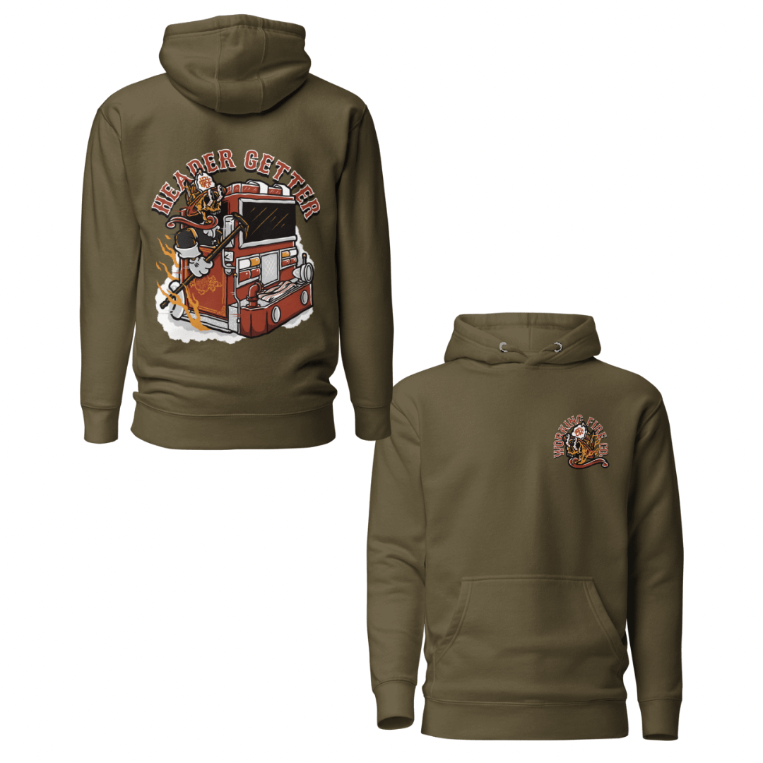 Header Getter Hoodie - Working Fire Co