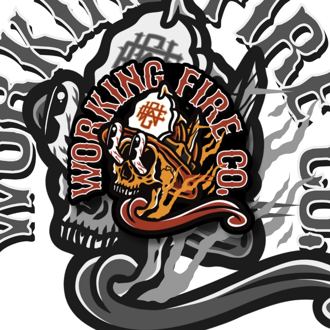 Header Getter skull - Working Fire Co
