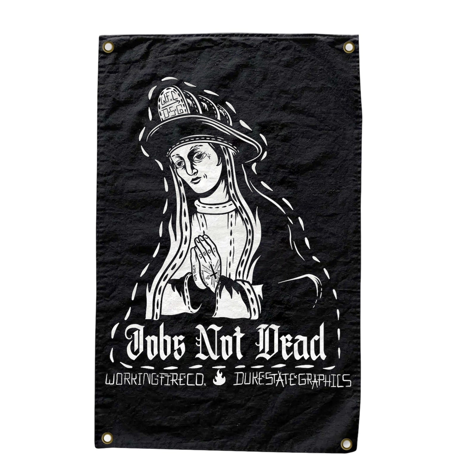 Jobs Not Dead Flag WFC x DSG - Working Fire Co