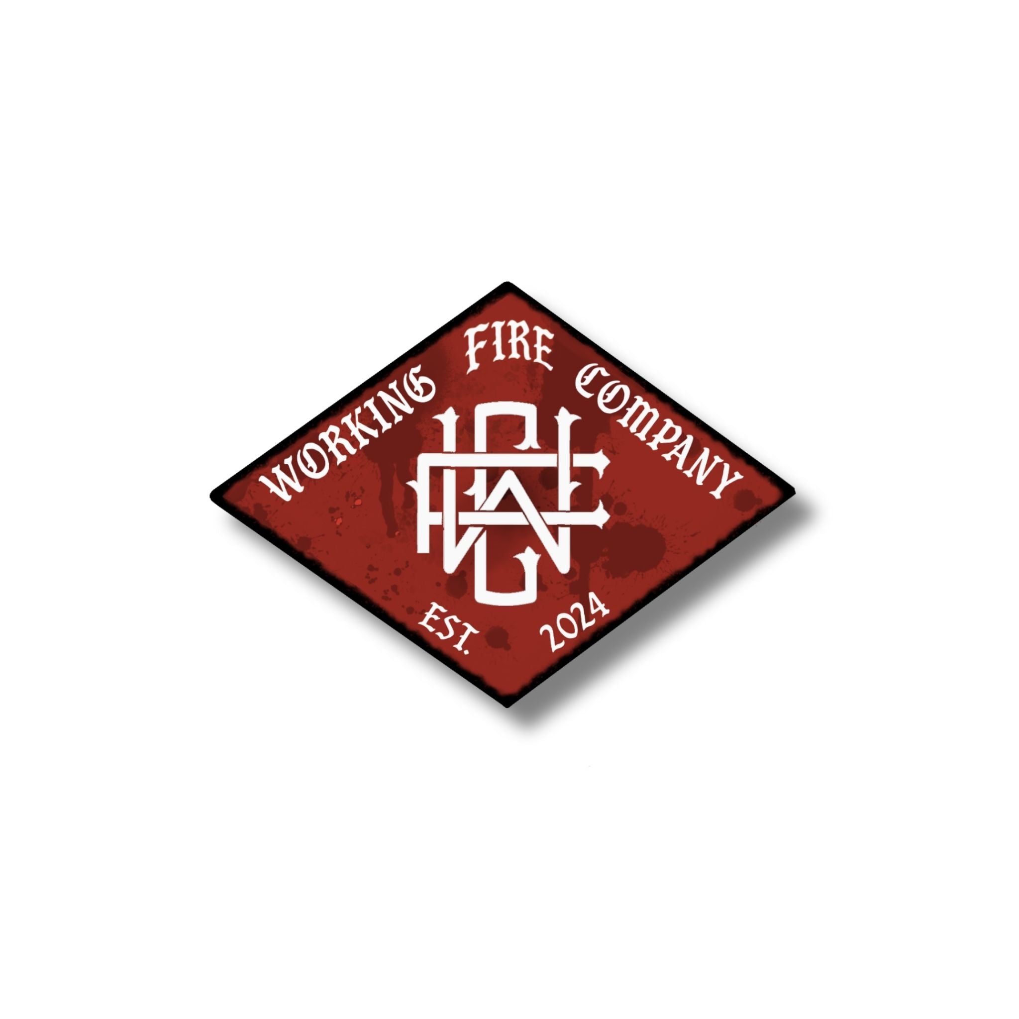 Working Fire Company Red Badge Sticker