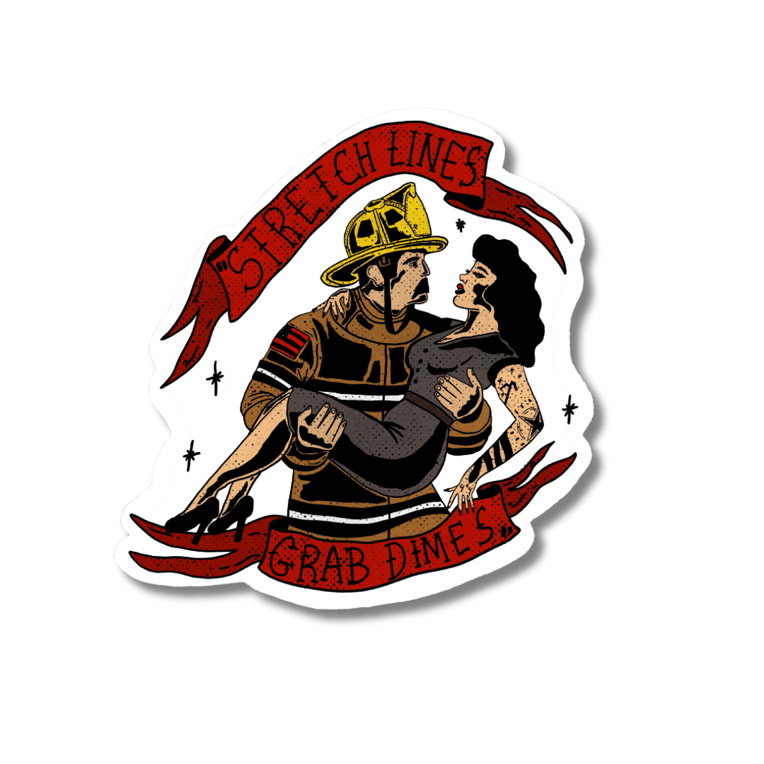 Stretch Lines Grab Dimes - Working Fire Co