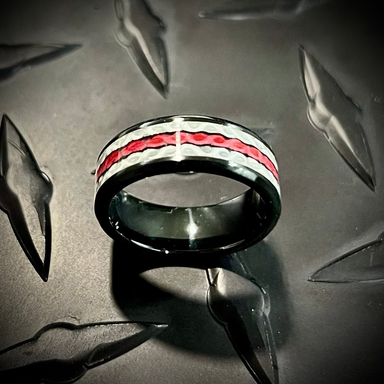 Thin Red Line - Fire Hose Ring - Working Fire Co