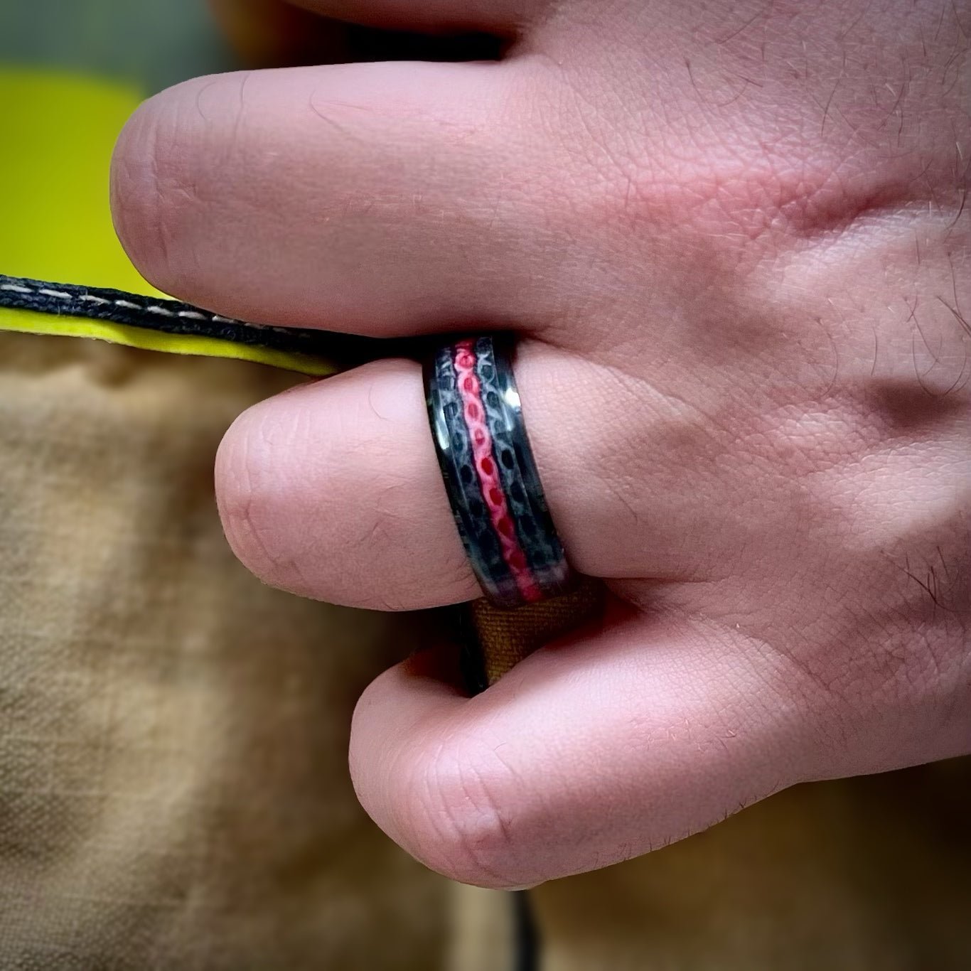 Thin Red Line - Fire Hose Ring - Working Fire Co