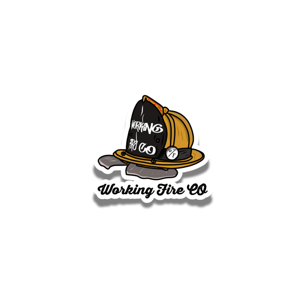 Yellow Leatha Helmet - Working Fire Co